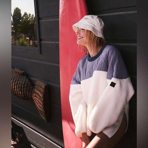 Free People Movement Drifter Quilted Crew Pullover, Size Small.. - Picture 4 of 7